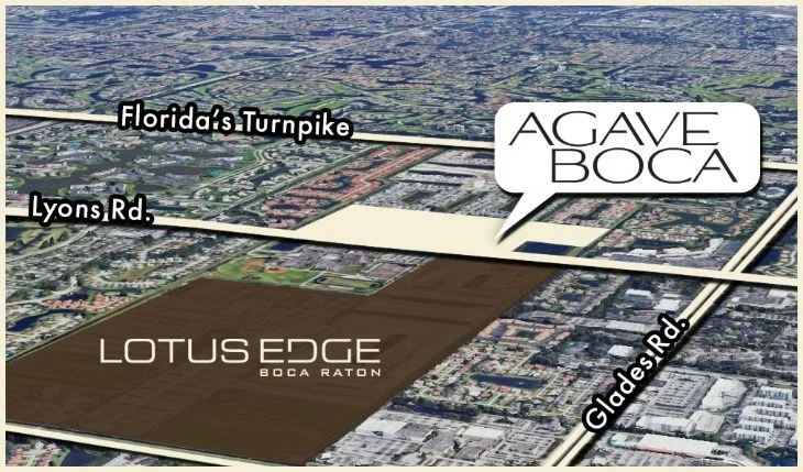 Agave Boca Raton Townhomes Location in Boca Raton, FL